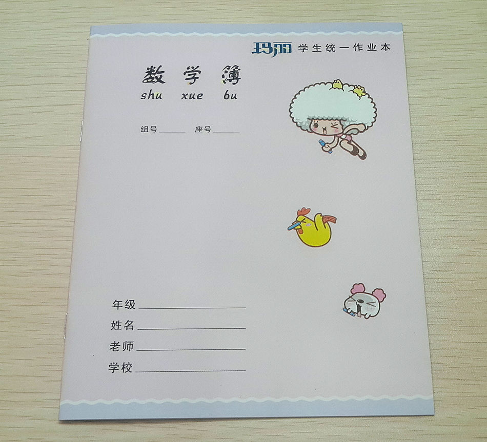玛丽中学生数学簿 数学练习本 学生作业本