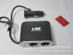 汽车点烟器/一分二点/带USB/带独立开关点烟器WF-087产品图