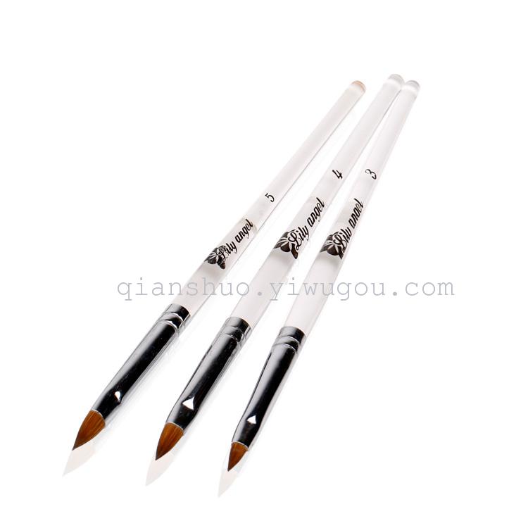 Nail care tools/Pure mink hair engraving pen /3D crystal engraving pen/Small crystal pen Specification image