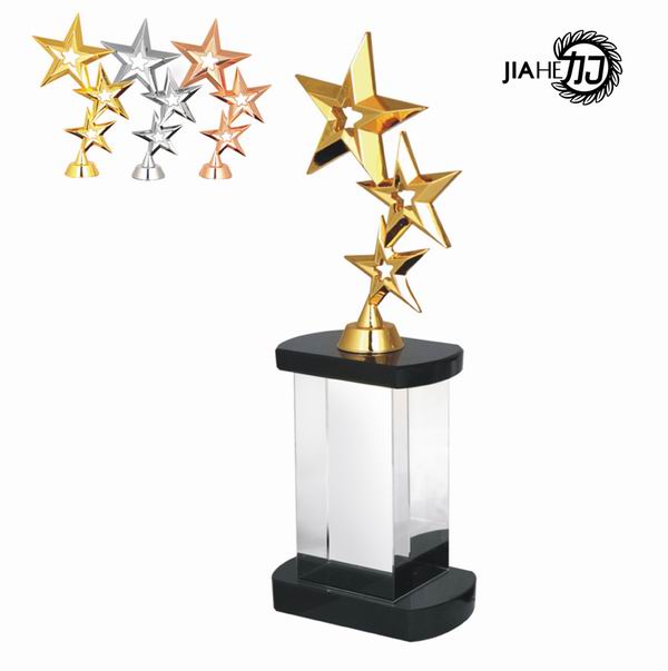 路加/五星奖杯/金属奖杯/定制奖杯/个性奖杯/水晶奖杯