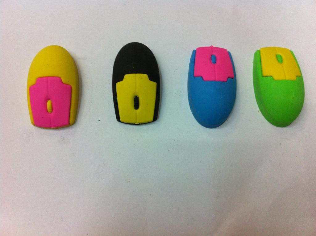 Super spirit super Spirit educational supplies 5304 mouse shape cartoon eraser thumbnail