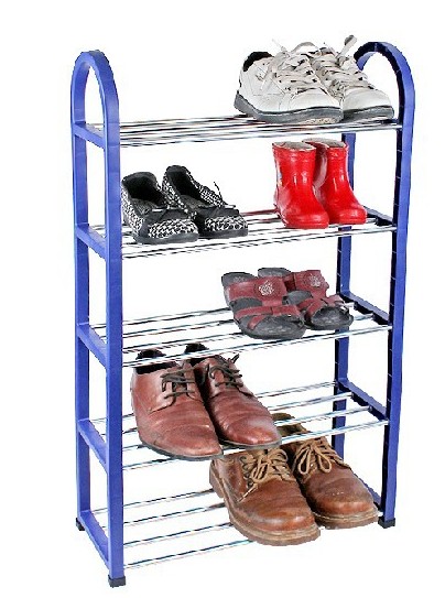 四层简易收纳鞋架 DIY组合鞋架 4色塑料鞋柜 置物架