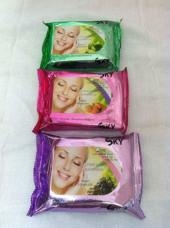 25 pieces of fruit-flavored makeup remover and beauty cleaning wet wipes details Picture