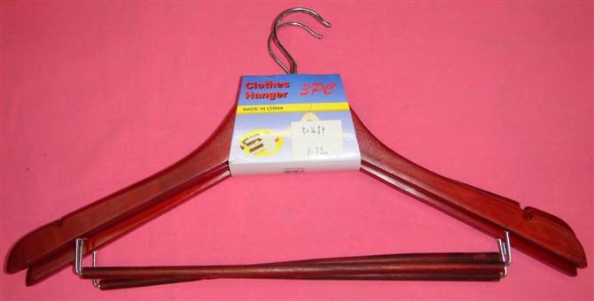 义乌好货红色吊杆木衣架驳 木制品 一件起批 家居用品