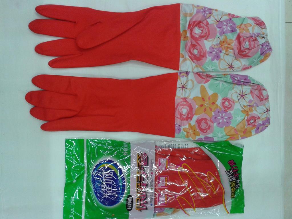Yaocheng brand sleeve-joining warm gloves details Picture
