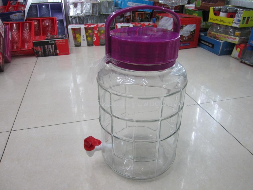 Glass bubble wine bottle beautiful wine bottle with a tap bubble wine bottle