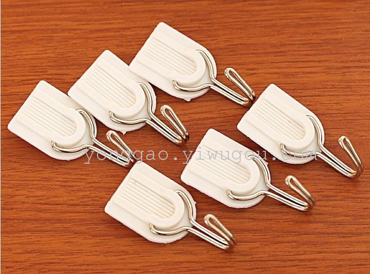 White Adhesive Hook 6 Hooks details Picture