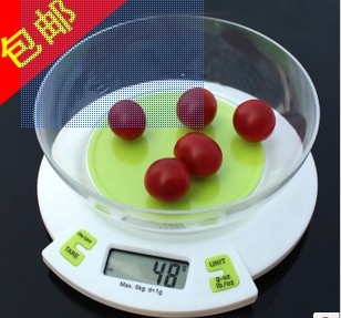 Mini electronic scale, kitchen scale, 1g Chinese medicine scale, household platform scale, 5kg gram balance scale, tea and food scale