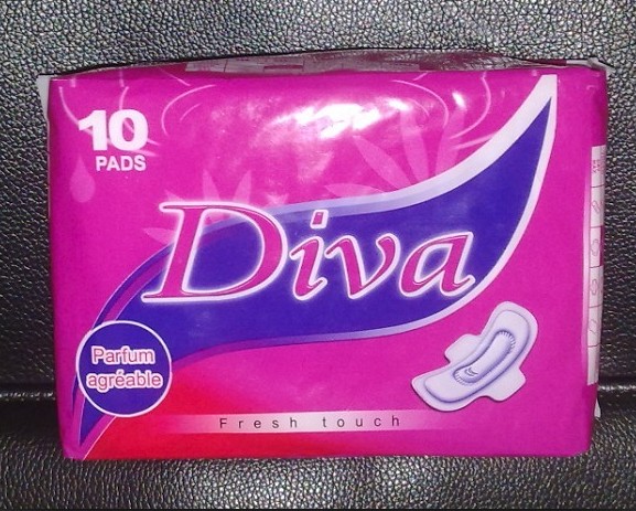 Diva10 pieces of sanitary napkins for ladies, 280cm for night use