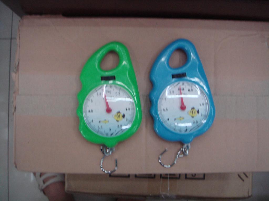 Mechanical pointer hand-held hook portable spring scale gift small scale pull rod spring kilogram hanging scale 6 kilograms