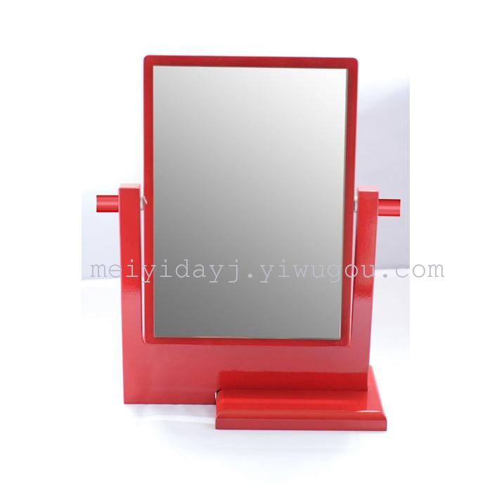Wooden optician mirror rotates