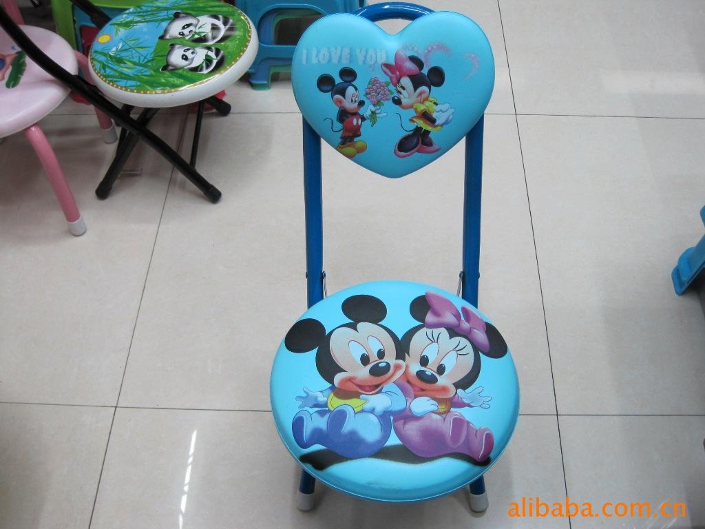 厂家直销 宝宝凳 爱心椅 皮质爱心椅 带叫声 可折叠 卡通细节图