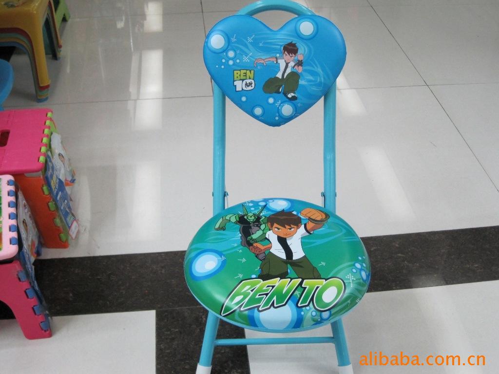 厂家直销 宝宝凳 爱心椅 皮质爱心椅 带叫声 可折叠 卡通