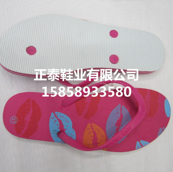 Factory direct sales of new red sexy lip flip-flops women's shoes Specification image