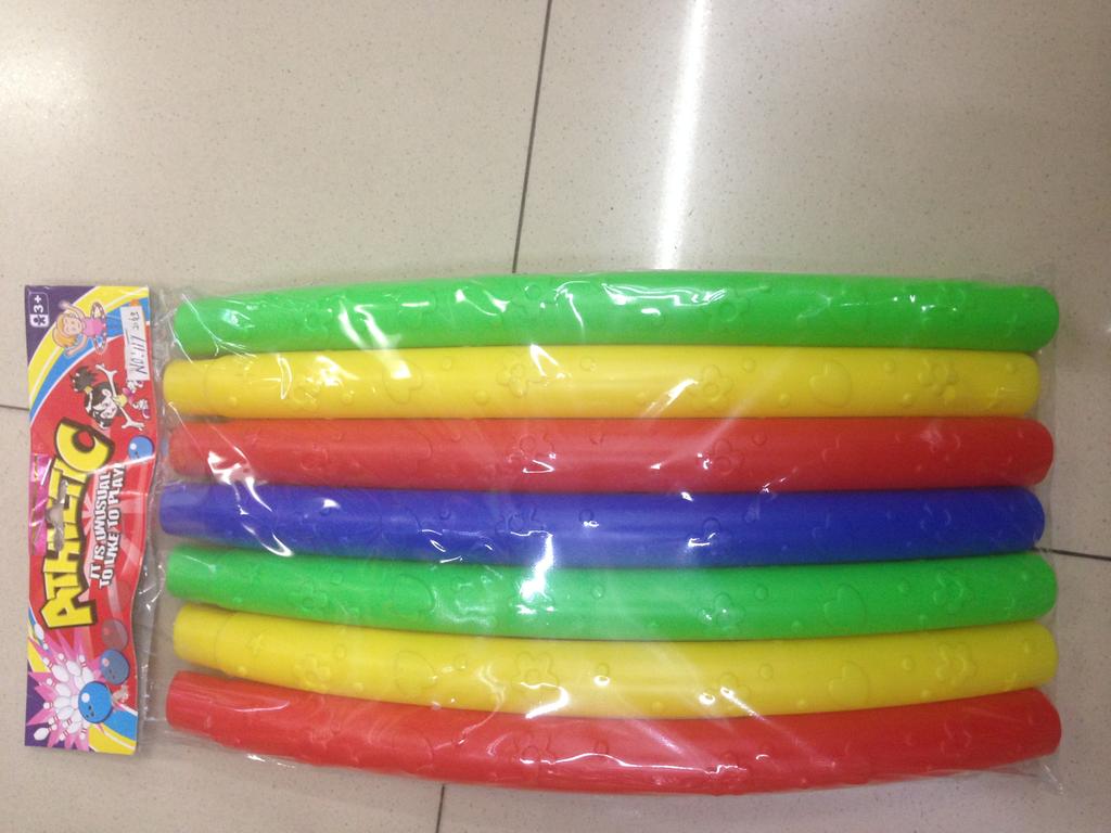 儿童可拆装印花七彩混色可装沙加重可调节大小呼啦圈