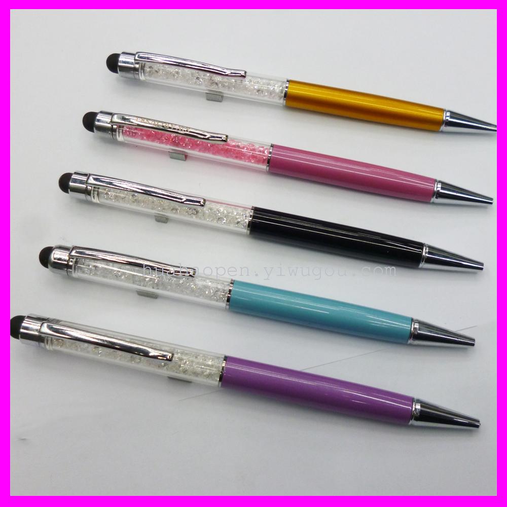Huahao Pen factory produces exquisite crystal pen diamond pen metal ballpoint pen Oil metal pen special price thumbnail