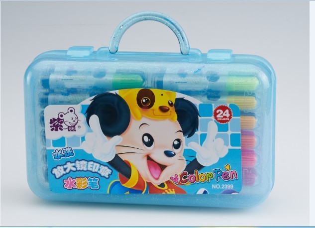 Yiwu Selection watercolor pen 24 color bread box