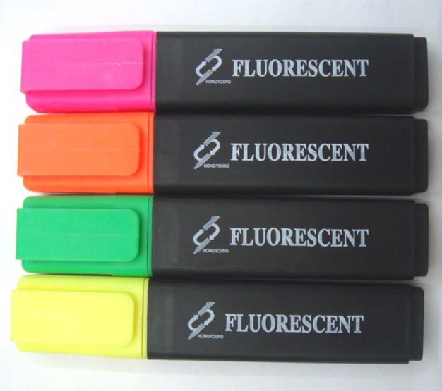 Highlighters wholesale two-head highlighters straight liquid valve highlighters 3-color five-color highlighters