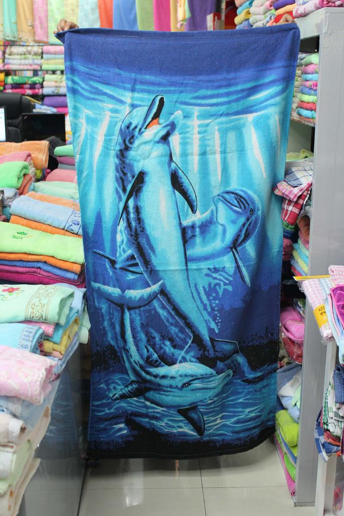 70*140cm polyester-cotton coated printed beach towel style Application Scenario