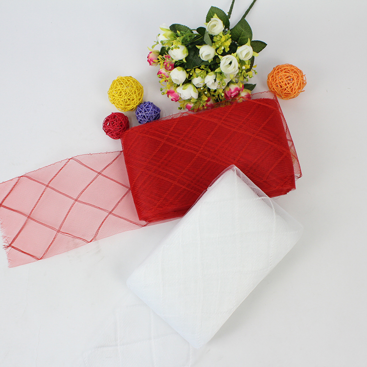"Factory Direct Sales" Headwear covering materials supply mesh fabric, mesh yarn 16 cm cotton thread details Picture