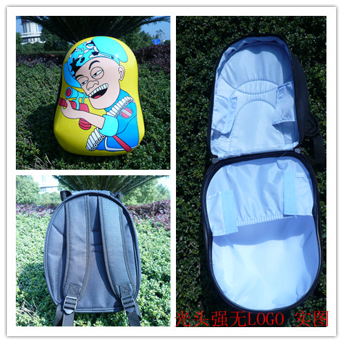 ABS蛋壳光头强动漫幼儿园书包背包书包产品图