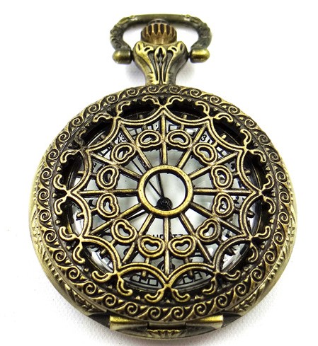 复古怀表挂件毛衣链