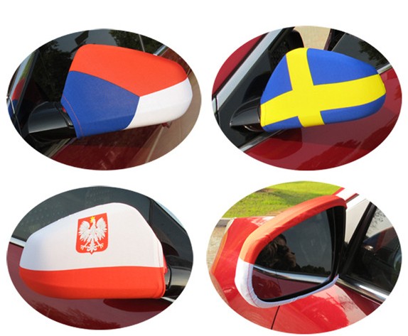 弹性涤纶面料 英格兰国旗 世界各国国旗图案车镜套