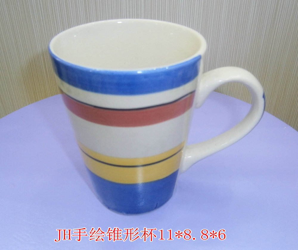 3.5-inch ceramic cups, hand-painted cups, conical cups, daily use cups