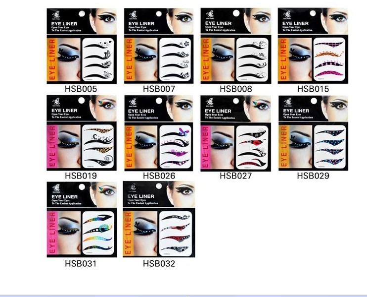 Environmentally friendly water transfer eye stickers eyeliner, tattoo stickers anti-stain smoky makeup eye shadow paste thumbnail