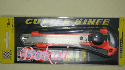 Large utility knife + blade set cutting quality tool knife