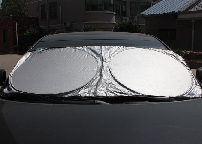 142*67 double-ring sun shield, sun shield, car sun shield, silver-coated sun shield