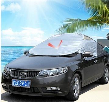 Car half-cover, Oxford cloth and cotton car cover, three-box car cover, car dust cover, car cover, UV-resistant car cover