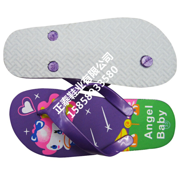 Supplying fashionable and cute children's PE flip-flops and cool slippers for little girls Specification image