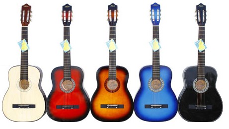 价格实惠831-38寸古典吉他 4色混色吉他产品图