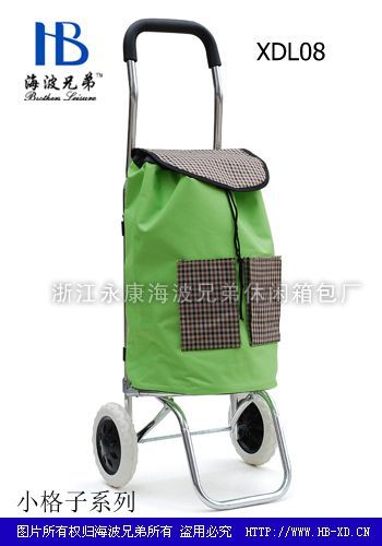 厂家直销量大重优购物车铝合金可折叠购物车中老年人购物车产品图