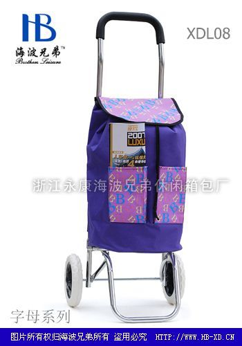 厂家直销量大重优购物车铝合金可折叠购物车中老年人购物车细节图