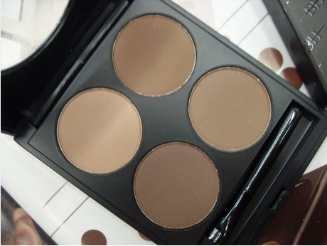 BH color makeup/Black-Halo four-color eyeshadow powder with earth color classic card