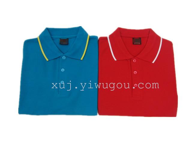 T-3polo men's short-sleeved lapel shirt 230g Short-sleeved lapel brand men's wear with coloured edge thumbnail