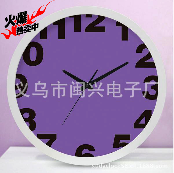Xuda Watch Factory wholesales silent plastic creative wall clocks for living rooms