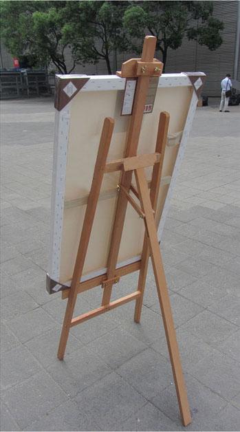 正品进口红榉木画架 写生架 撑式榉木画架