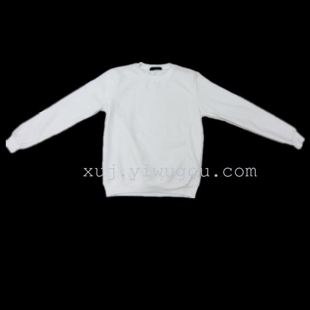 TS032 white thick fleece round collar top grade hoodie spot thumbnail