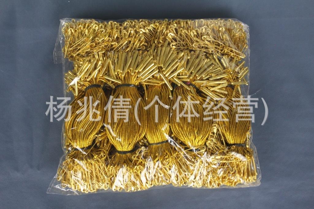 Pin Tag Rope Iron Buckle Tag Line Clothing Tag Gold Black Rope Line Specification drawing