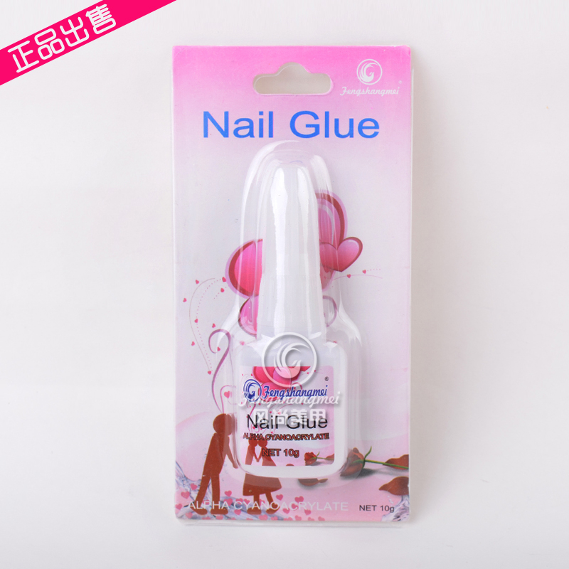 In 2014, factory wholesale and direct sales of 10g nail art special glue, high-quality and affordable packaging. Nail art glue with brush and card insertion glue, exclusively for foreign trade details Picture