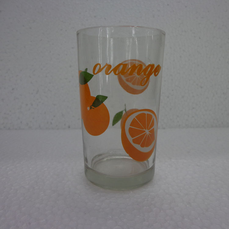 【厂家直销】玻璃杯 1446水果图案 6个装条形套装