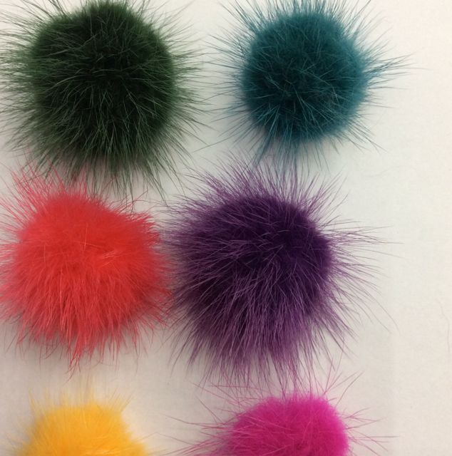 Fox Ball Rabbit Hair Ball Mink Ball Raccoon Ball Specification drawing