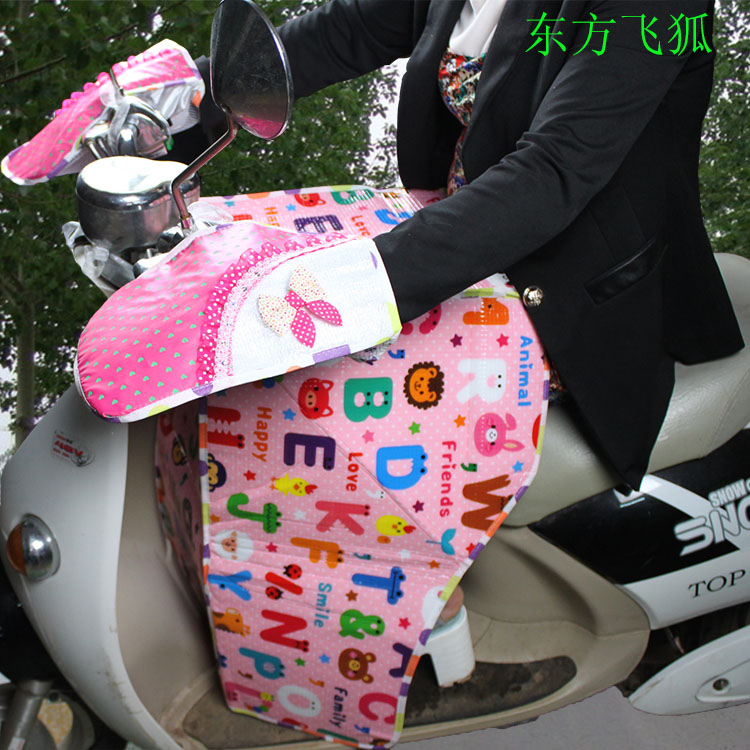 电动车晒不热手套 女士夏天防晒隔热电瓶车把套 防雨防紫外线