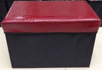 亮光时尚收纳长方凳