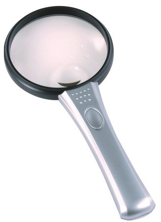 高档手持高清110MMLED灯高清阅读放大镜