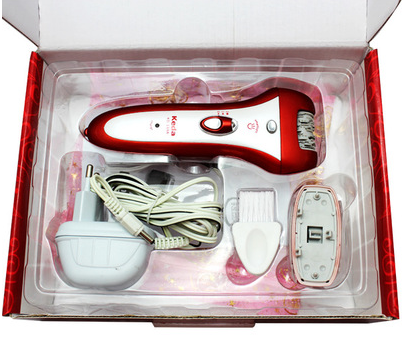 Keda KD-188A red rechargeable hair remover/Hair Remover 2-in-1 hair pulling and hair removal device Specification image