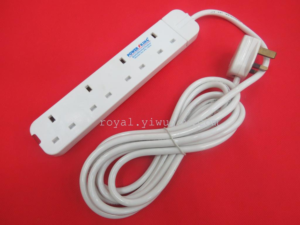 POWER KING UK 4位英式英标插板插排插座15元